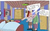 Cartoon: Leicht verärgert (small) by Leichnam tagged verärgert,sterbebett,gästebett,schwiegervater,schwiegertochter,schlafzimmer,gästezimmer,versprecher,freud,leichnam,leichnamcartoon
