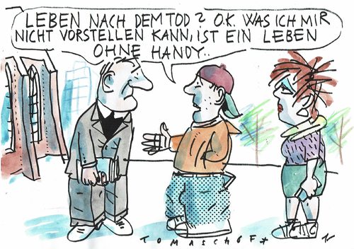 Cartoon: Handy (medium) by Jan Tomaschoff tagged phone,smart,netz,kommunikation,kommunikation,netz,smart,phone