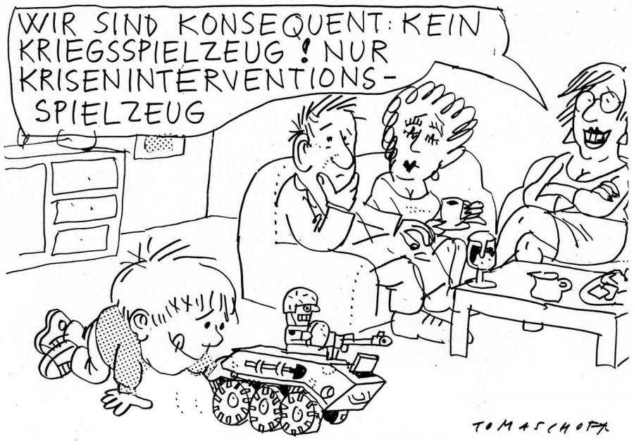 Cartoon: Kriegsspielzeug (large) by Jan Tomaschoff tagged kriegsspielzeug,krieg,spielzeug,erziehung,familie