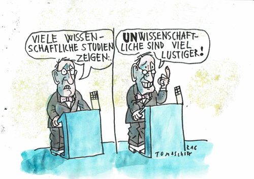 Cartoon: Studien (medium) by Jan Tomaschoff tagged wisswnschaft,wahrheit,wisswnschaft,wahrheit