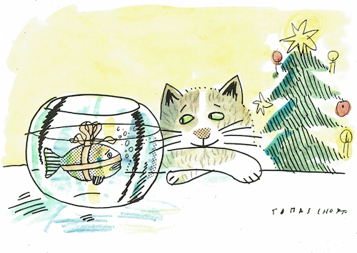 Cartoon: Weihnacht (medium) by Jan Tomaschoff tagged weihnachten,weihnachten