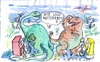Cartoon: Aussterben (small) by Jan Tomaschoff tagged ölkonzerne,bp,benzin,öl,energie