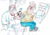Cartoon: Krankenkasse (small) by Jan Tomaschoff tagged gesundheit,kosten,kassenbeitrag,blurdruck
