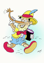 Cartoon: Und Tschüss ! (small) by Hayati tagged guttenberg plagiataffaere minister doktora hayati boyacioglu