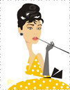 Cartoon: Audrey Hepburn (small) by Nicoleta Ionescu tagged audrey hepburn woman star actress tv movie girl sex icon fashion style