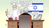Cartoon: Netanjahu kocht (small) by Harm Bengen tagged spanien,irland,norwegen,tortilla,mit,lachs,koch,dessert,whiskey,cream,netanjahu,israel,palästina,anerkennung,harm,bengen,cartoon,karikatur