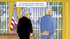 Cartoon: Trump-Manafort (small) by Harm Bengen tagged fenster,idee,sonderermittler,mueller,trump,manafort,usa,russland,wahlkampf,knast,gefängnis,hausarrest,harm,bengen,cartoon,karikatur