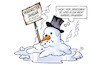 Cartoon: Wärmster Januar (small) by Harm Bengen tagged wärmster,januar,wetteraufzeichnungen,klimawandel,erderwärmung,schneemann,schmelzen,harm,bengen,cartoon,karikatur