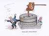 Cartoon: Muellers Grand Jury (small) by mandzel tagged usa,trump,mueller,justiz,mühlsteine,russlandkontakte,verfahren
