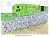 Cartoon: Strahlend grüne Energie (small) by mandzel tagged atomenergie,klima,umwelt,europa,stromversorgung,castortransporte