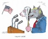Cartoon: Trump hat Kreide gefressen (small) by mandzel tagged trump,amerika,rednerpult