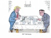 Cartoon: Zeitvertreib (small) by mandzel tagged trump,kim,hanoi,gipfel,usa,nordkorea,sanktionen,raketen