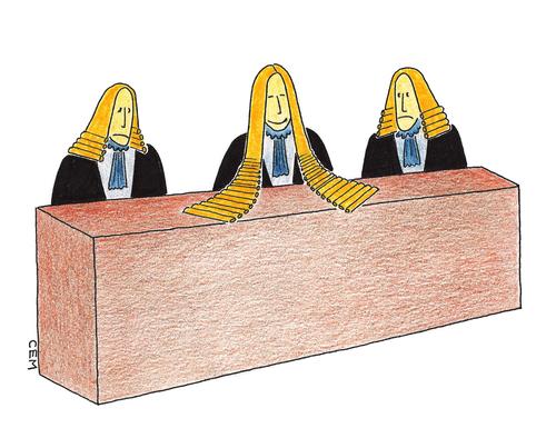 Cartoon: court (medium) by cemkoc tagged justice,koc,cem,karikatürleri,hukuk,cartoons,law