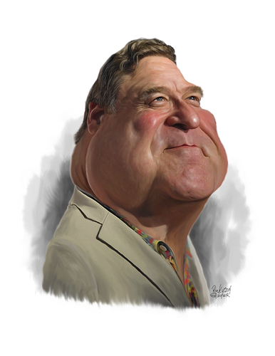 Cartoon: John Goodman (medium) by rocksaw tagged caricature,john,goodman