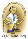 Cartoon: Berlusconi self made man (small) by Atride tagged silvio berlusconi bunga scandal