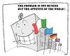 Cartoon: FAO SUMMIT IN ROME (small) by uber tagged fame hunger fao