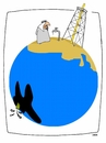 Cartoon: THE BARREL (small) by uber tagged oil,luisiana,opec