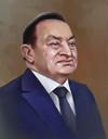 Cartoon: Mubarak (small) by Sigrid Töpfer tagged karikatur portrait
