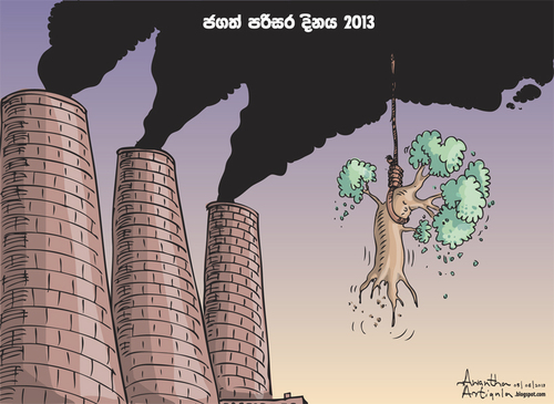 Cartoon: World Environment Day (medium) by awantha tagged world,environment,day