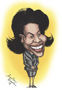 Cartoon: michelle obama (small) by awantha tagged michelle,obama