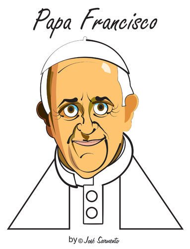 Cartoon: Papa Francisco (medium) by jose sarmento tagged papa,francisco