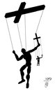 Cartoon: Kreuz und Einfluss (small) by Ex-Muslim-at tagged kruzifix,kreuz,jesus,vatikan,schule