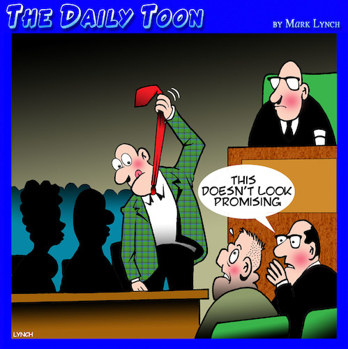 Cartoon: Jury verdict (medium) by toons tagged jury,guilty,verdict,hanging,defendant,lawyers,foreman,jury,guilty,verdict,hanging,defendant,lawyers,foreman
