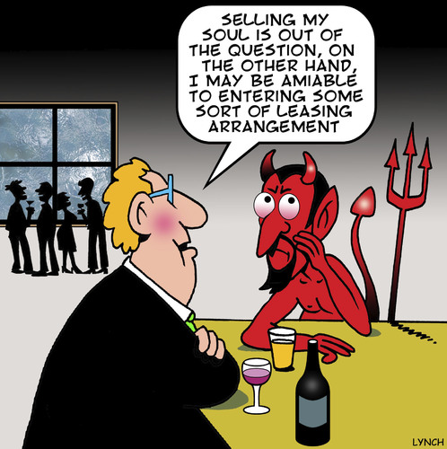 Cartoon: Sell my soul (medium) by toons tagged sell,your,soul,leasing,leases,rental,the,devil,hell,afterlife,sell,your,soul,leasing,leases,rental,the,devil,hell,afterlife