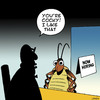 Cartoon: Cocky (small) by toons tagged cockroach,employment,jobs,insects