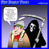 Cartoon: Conspiracy theories (small) by toons tagged conspiracy,theory,weirdos,death,grim,reaper