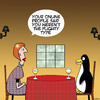 Cartoon: Flighty penguin (small) by toons tagged penguins