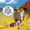 Cartoon: Man cave (small) by toons tagged man,cave,sheds,prehistoric,caveman,woman,clubbing