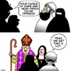 Cartoon: We get that a lot (small) by toons tagged burqa,burka,muslim,nuns,bishop,religious,headdress