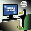 Cartoon: Wrong again (small) by toons tagged human,error,computer,glitch,penguins,downloads,animals,freeze