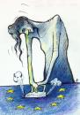 Cartoon: blue period (small) by bekesijoe tagged woman eu