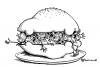 Cartoon: Auto-Burger (small) by Pfohlmann tagged biosprit,hungerkatastrophe