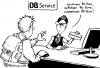 Cartoon: DB Service (small) by Pfohlmann tagged db,bahn,service,fahrschein,fahrkarte,fahrpreis,preisanstieg,schalter