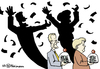 Cartoon: Der Schattenhaushalt (small) by Pfohlmann tagged schattenhaushalt,schwarz,gelb,koalition,merkel,bundeskanzlerin,westerwelle,fdp,union,koalitionsverhandlungen,sozialversicherung,schulden,staatsverschuldung,geld