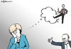 Cartoon: Nachdenken über Assad (small) by Pfohlmann tagged karikatur,cartoon,2015,color,farbe,deutschland,merkel,bundeskanzlerin,syrien,assad,gespräche,sprechen,denken,putin,is,terror,bürgerkrieg,flüchtlinge,flüchtlingskrise,fluchtursachen,bekämpfung,allianz,denkblase