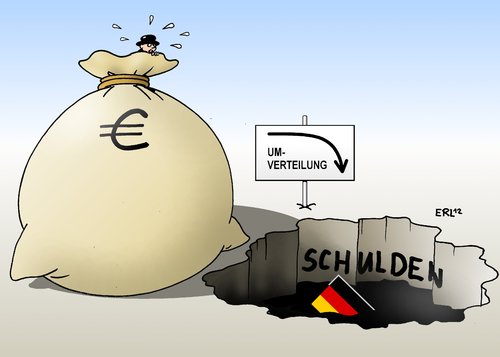 Cartoon: Umverteilung (medium) by Erl tagged schulden,vermögen,euro,krise,umverteilung,gerechtigkeit,schulden,vermögen,euro,krise,umverteilung,gerechtigkeit