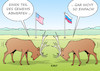 Cartoon: Abrüstung (small) by Erl tagged politik,abrüstung,usa,russland,militär,macht,abgeben,supermacht,rivalität,machtkämpfe,hirsche,geweih,karikatur,erl