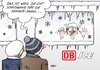 Cartoon: Bahn (small) by Erl tagged bahn,db,wetter,winter,sommer,kälte,hitze,ausfall,sauna,gefrierschrank,eisschrank,entschädigung