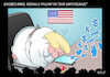 Cartoon: Der Untergang (small) by Erl tagged politik,usa,donald,trump,drohung,whistleblower,spion,verräter,todesstrafe,telefonat,präsident,ukraine,selenskyj,draengen,untersuchung,sohn,joe,biden,demokrat,präsidentschaft,bewerber,konkurrent,demokraten,impeachment,putsch,szenario,bürgerkrieg,handelskrieg,strafzölle,eu,china,dollar,euro,kino,der,untergang,karikatur,erl