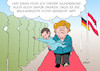 Cartoon: Merkel Kurz (small) by Erl tagged bundeskanzler,sebastian,kurz,övp,österreich,koalition,fpö,rechtspopulismus,rechtsextremismus,nationalismus,rassismus,abschottung,flüchtlinge,balkanroute,dicht,besuch,deutschland,bundeskanzlerin,angela,merkel,roter,teppich,wunderkind,kind,arm,flaggen,karikatur,erl