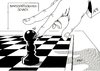 Cartoon: Was sie auch anfasst... (small) by Erl tagged bundespräsident,wahl,wulff,drei,wahlgang,denkzettel,merkel,schach,bauer,biss