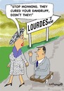 Cartoon: Always hoping (small) by EASTERBY tagged lourde,miracle,healing