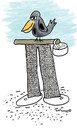 Cartoon: Bird trousers (small) by EASTERBY tagged birds,feeding