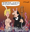 Cartoon: Herr Teufel (small) by EASTERBY tagged devil,hellfire,young,lady