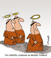 Cartoon: HOLY ORDERS 7 (small) by EASTERBY tagged monks halos faith believing