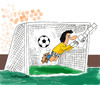 Cartoon: own goal (small) by EASTERBY tagged football,goalkeepers